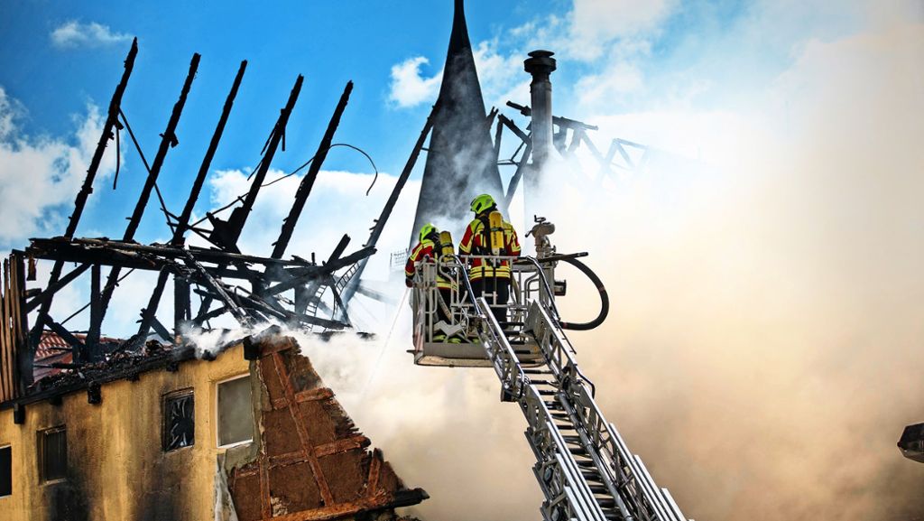 Nach dem verheerenden Brand in Urbach: 26 Menschen brauchen neue Bleibe