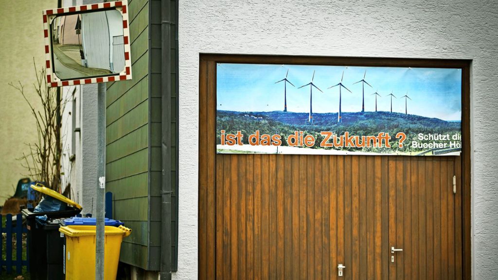Windkraft in Waiblinger Exklave: Hesky hält beharrlich an Buocher Höhe fest