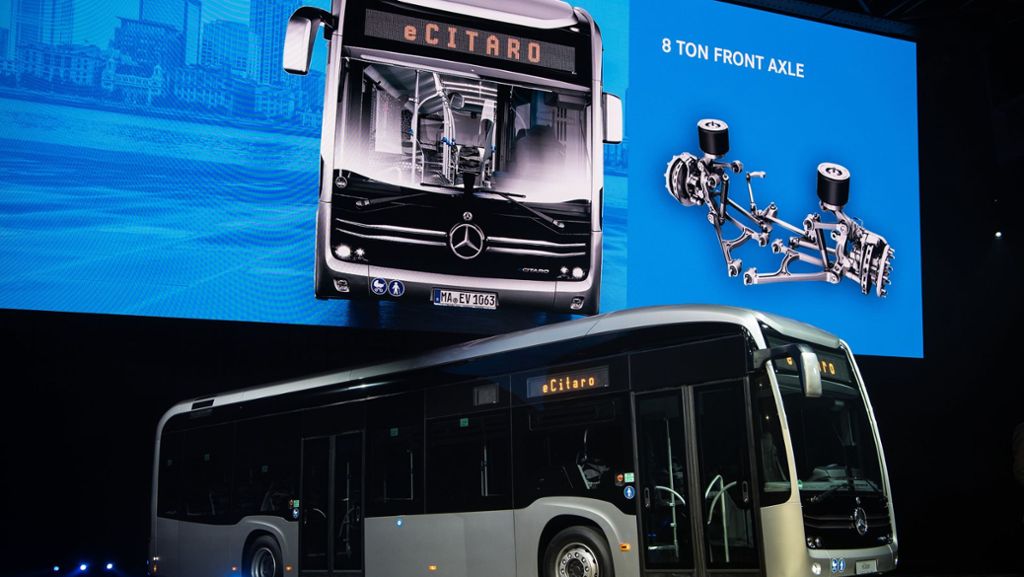 Weltpremiere in Mainz: Daimler bringt  Elektrobus in die Städte