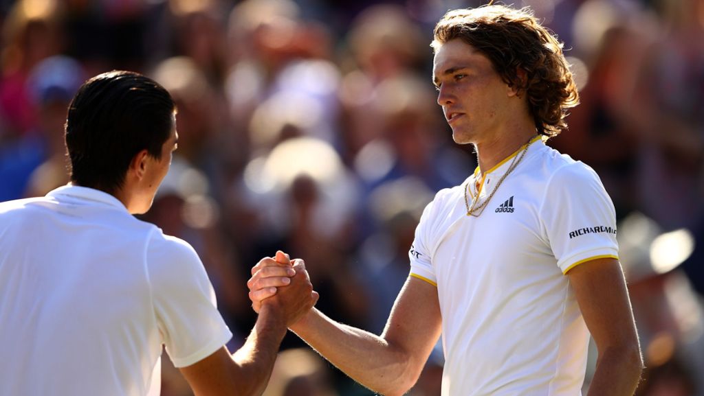Tennis in Wimbledon: Alexander Zverev zum ersten Mal in Grand-Slam-Achtelfinale