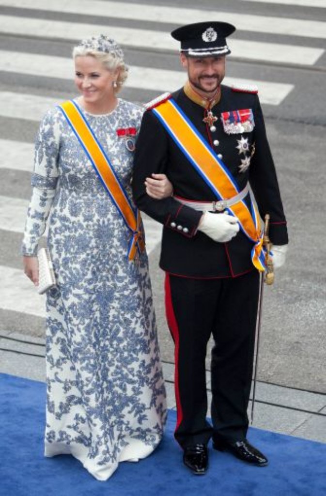 Kronprinz Haakon von Norwegen und seine Frau Mette-Marit