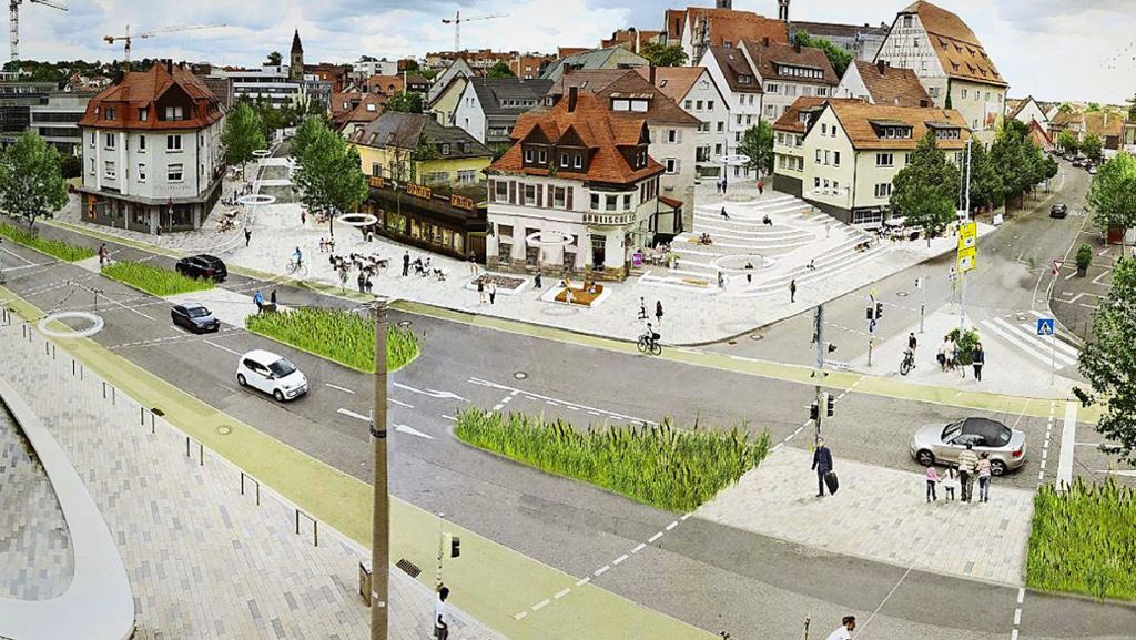 Stadtplanung für Böblingen: Platz für Radfahrer auf dem Elbenplatz