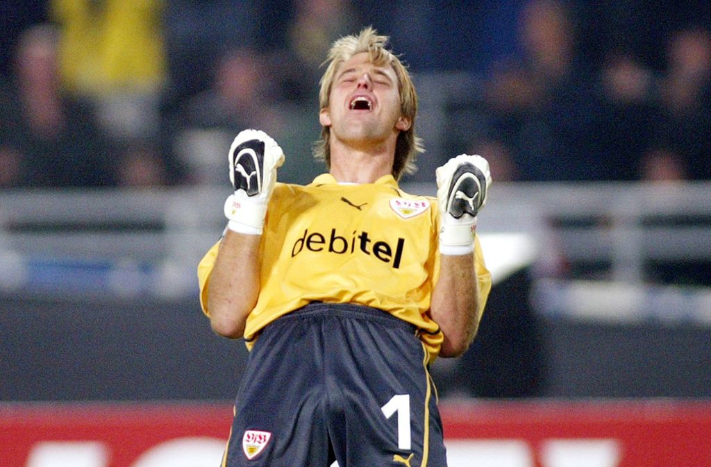 Timo Hildebrand ist die Nummer eins beim VfB. Und bejubelt den großen Sieg der Stuttgarter.