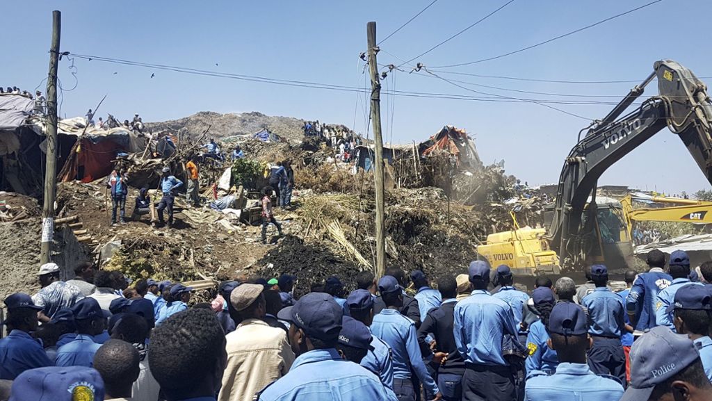 Unglück in Äthiopien: Dutzende sterben bei Erdrutsch auf Müllhalde