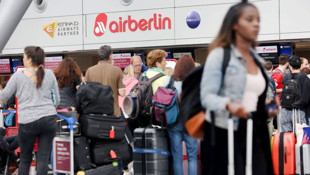 Krankheitswelle bei Air Berlin: Zahlreiche Flüge am Stuttgarter Flughafen betroffen