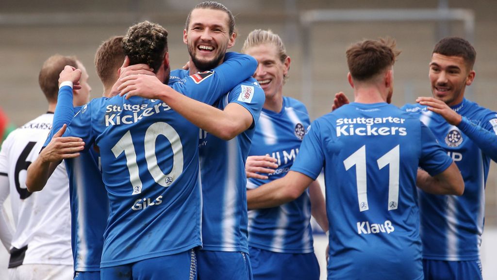 Stuttgarter Kickers gegen Neckarsulmer Sport-Union: Die Blauen setzen ihre Siegesserie fort