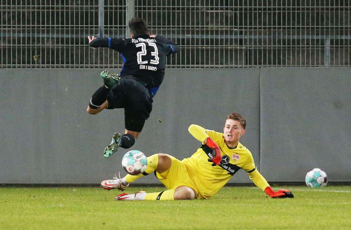VfB-Keeper Nicolas Glaus hielt seinen Kasten in der zweiten Halbzeit sauber. Es blieb beim 1:1.