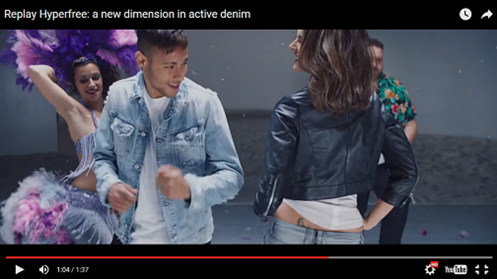 Brasilianische Models: Ambrosio und Neymar tanzen in Jeans