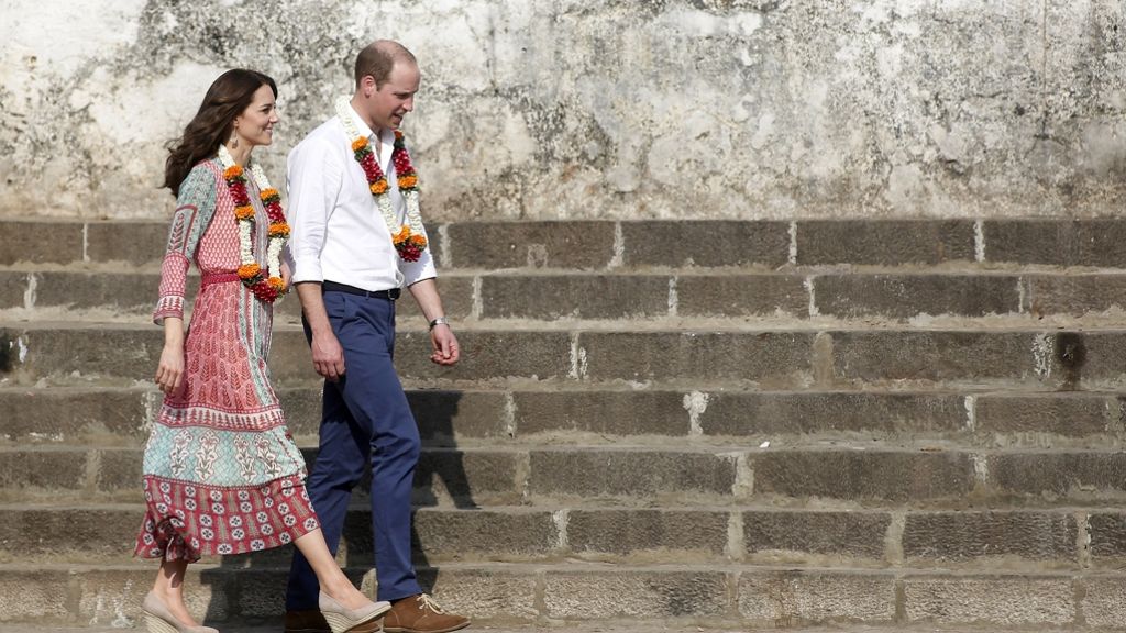 Britische Royals: Prinz William und Kate beginnen königliche Reise in Indien