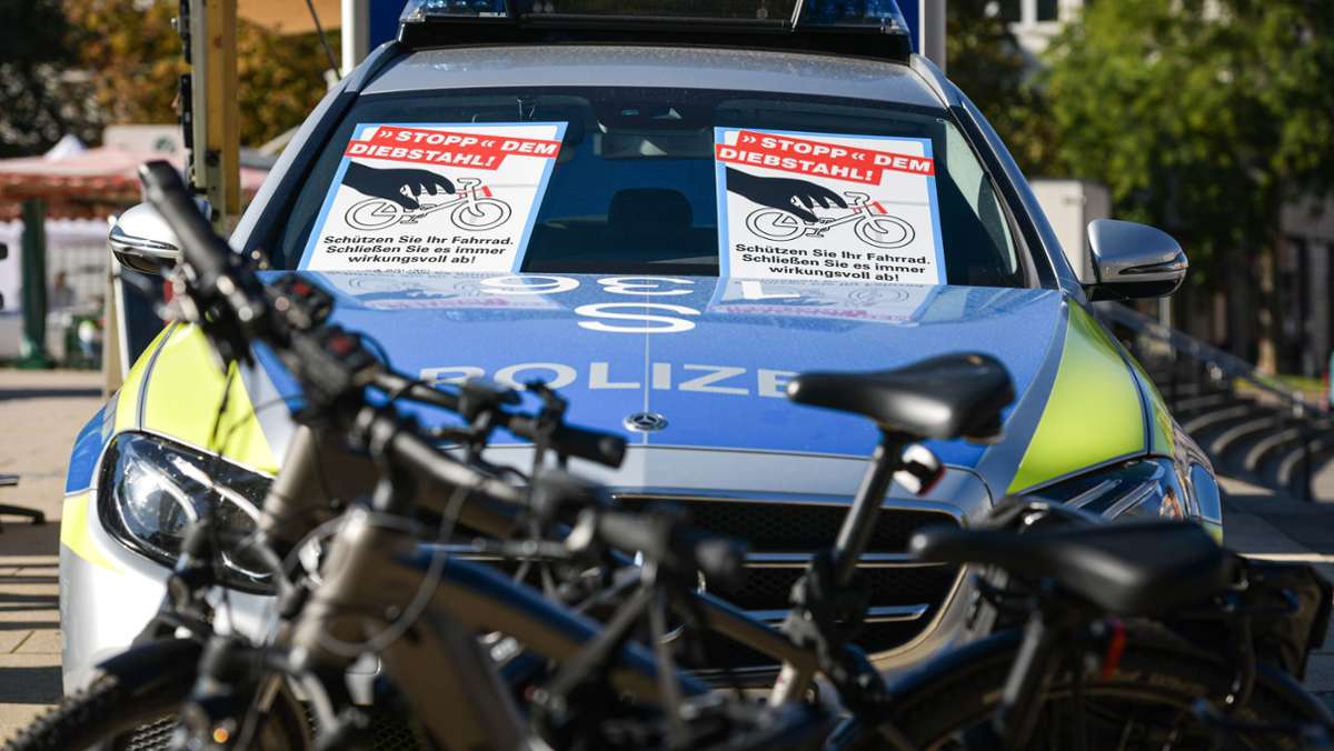 Polizeikontrolle in Stuttgart: Fahrraddieb erwischt