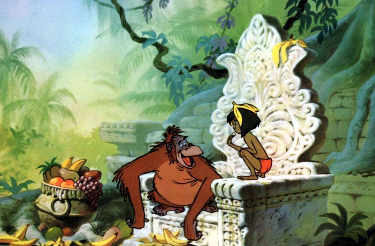 „Das Dschungelbuch“ (1967): Mogli beim Affenkönig Louie