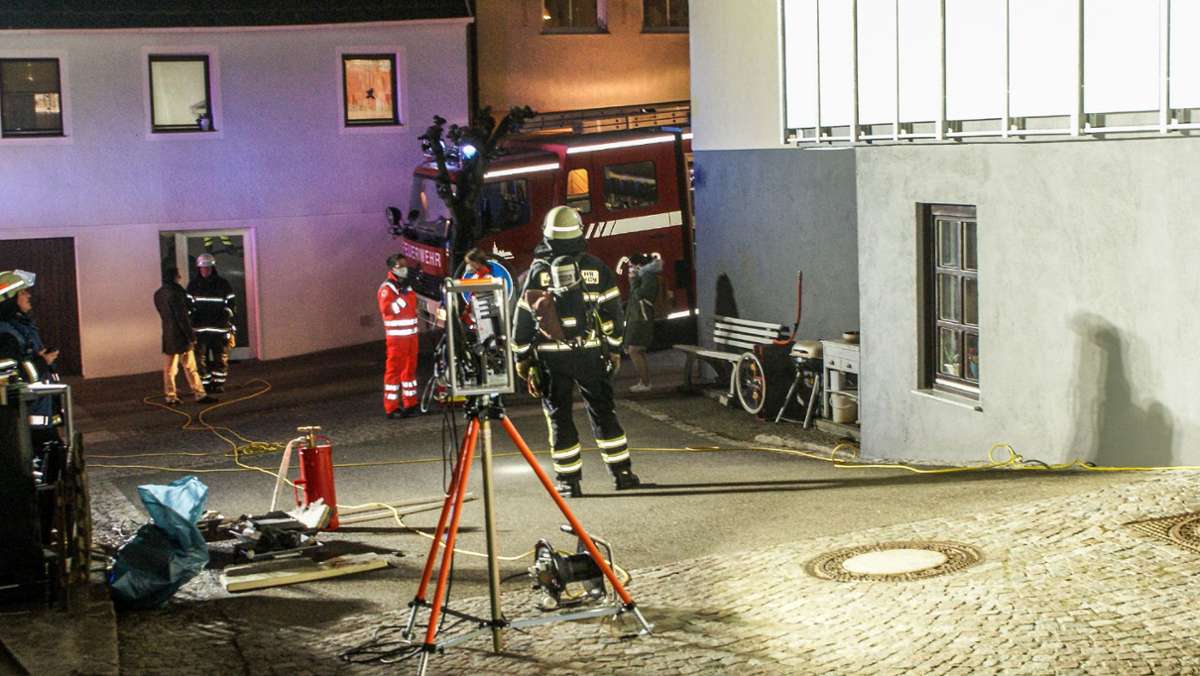 Gebäude bleibt verschont: Waldenbuch: Feuerwehreinsatz im neuen Rathaus