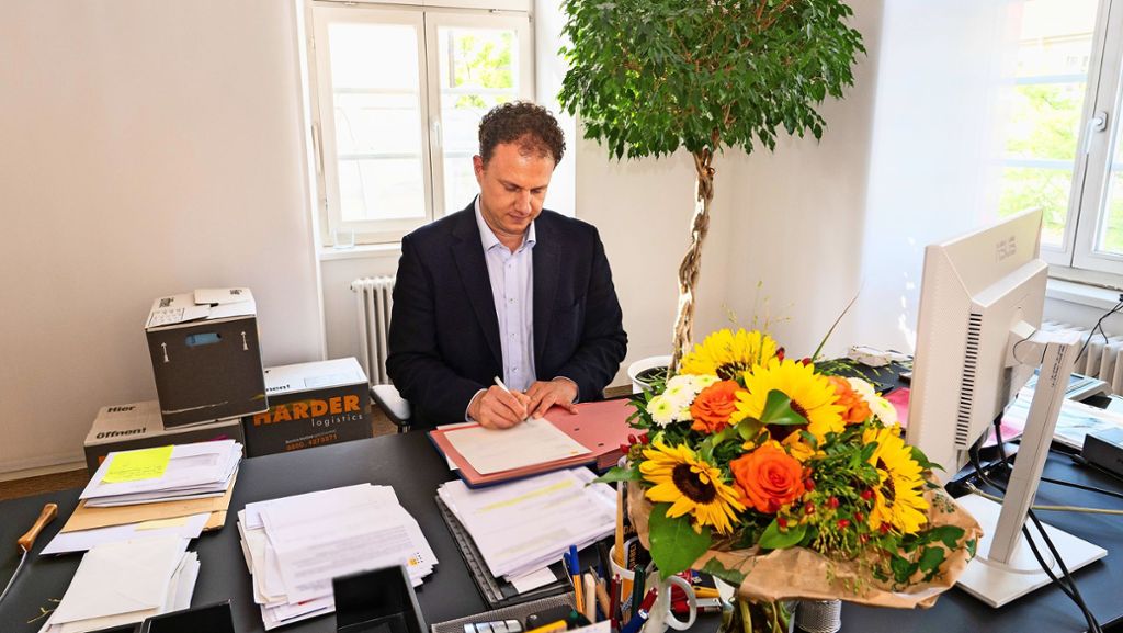 Erster Tag von Matthias Knecht: Ludwigsburg hat einen neuen Oberbürgermeister