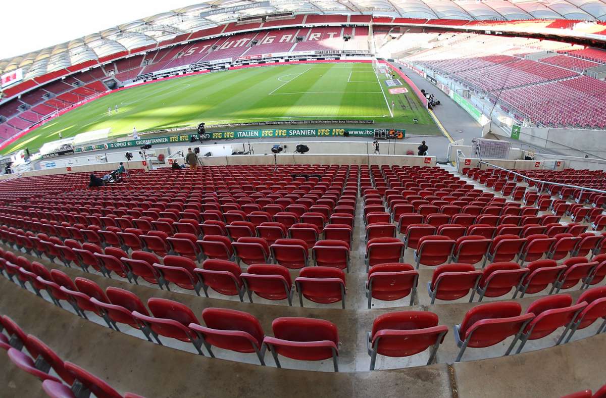 Ins Stadion dürfen zum Spiel gegen Mainz 25.000 Zuschauer. Foto: Baumann