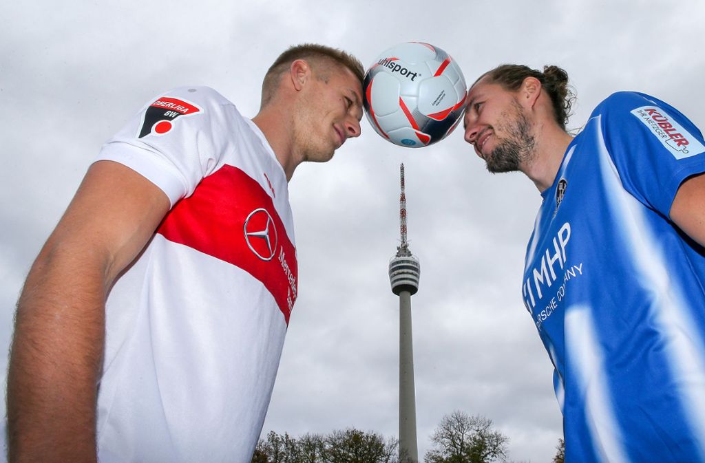 Sökler und Tunjic: Beide erwarten ein Kopf-an-Kopf-Rennen um die Meisterschaft in der Fußball-Oberliga.