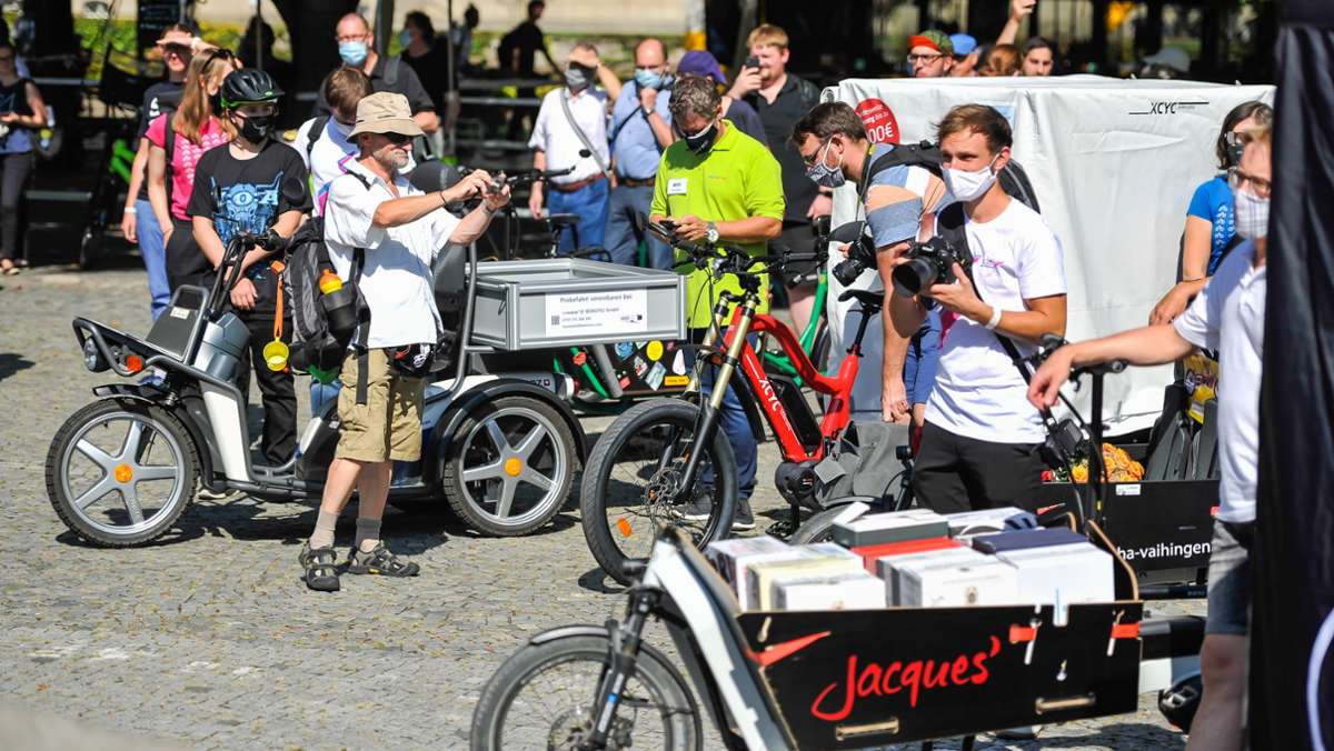 Cargo-Bike-Day in Stuttgart: Lastenräder als Einkaufskorb oder Enkeltaxi