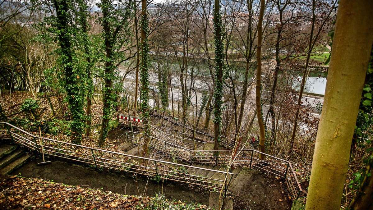 Verbotene Wege in Esslingen: Was wird aus den vergessenen Treppen zum Alicensteg?