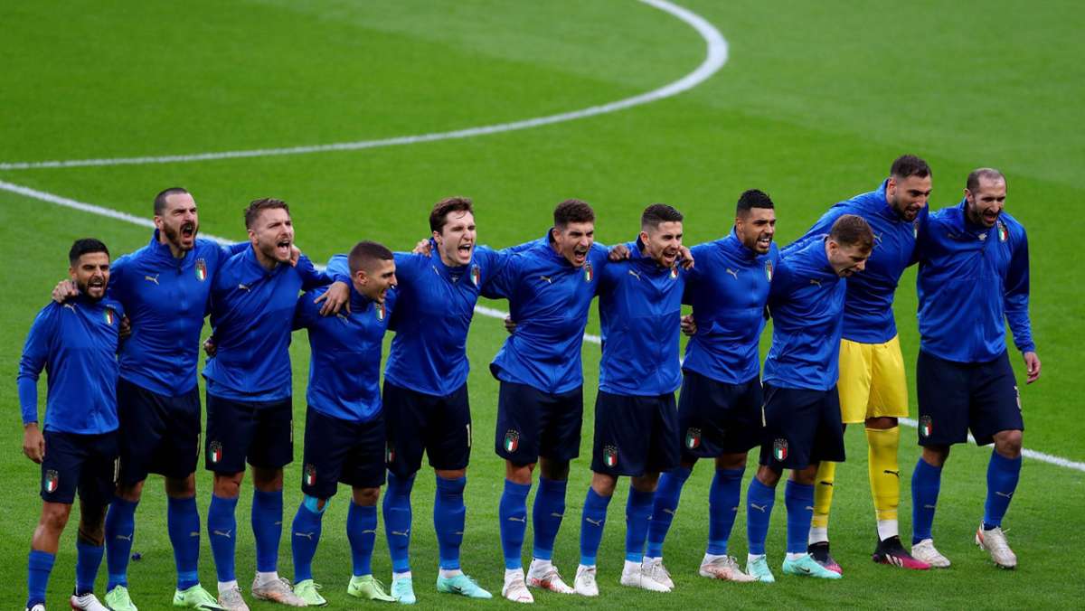 Italien gegen Spanien bei der EM 2021: „Gänsehaut bei der italienischen Hymne!“