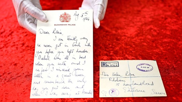 Versteigerung in Leinfelden-Echterdingen: Brief von Queen Elisabeth II – Auf Startgebot steigt niemand ein