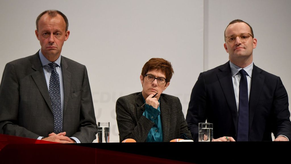 CDU-Regionalkonferenz mit Kramp-Karrenbauer, Merz und Spahn: Kandidaten beschwören Aufbruchstimmung