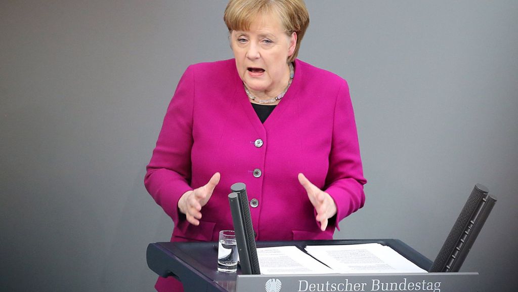 Regierungserklärung: Merkel erklärt ihren Ministern die neuen Spielregeln