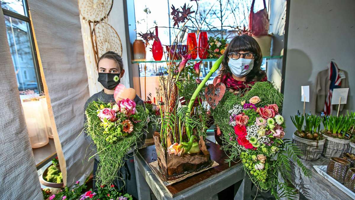  Blumenhändler im Kreis Esslingen bieten zum Valentinstag einen Abhol- und Lieferservice an. 