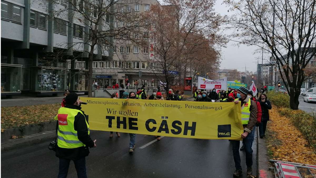 Warnstreik im Öffentlichen Dienst: Verdi mobilisiert erneut hunderte Beschäftigte
