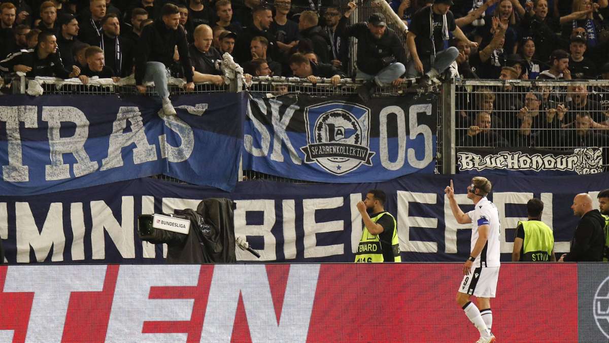 Relegations-Hinspiel bei SV Wehen Wiesbaden: Bielefeld-Kapitän Klos äußert nach Fan-Krawallen Selbstkritik