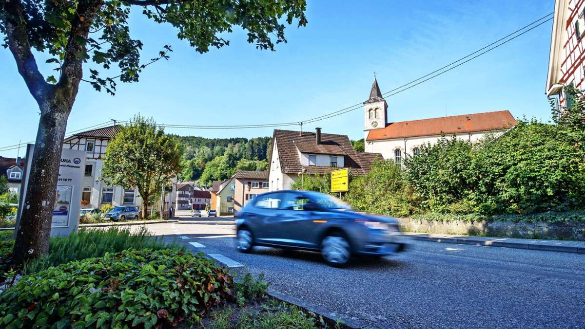 Ortsdurchfahrt Spiegelberg: Mega-Baustelle in  kleinster Gemeinde