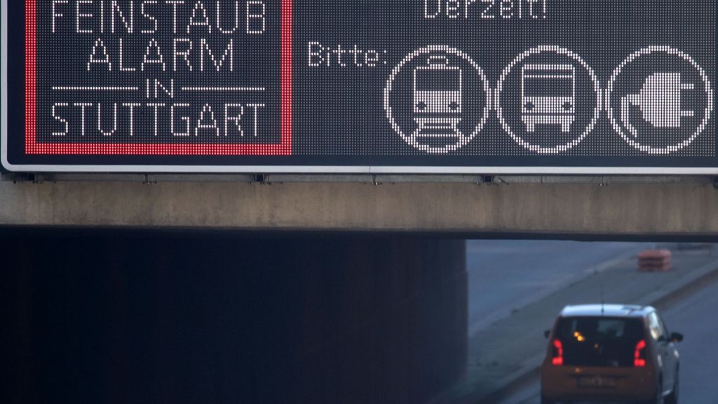 Stuttgart: Ende des Feinstaubalarms ist weiter offen