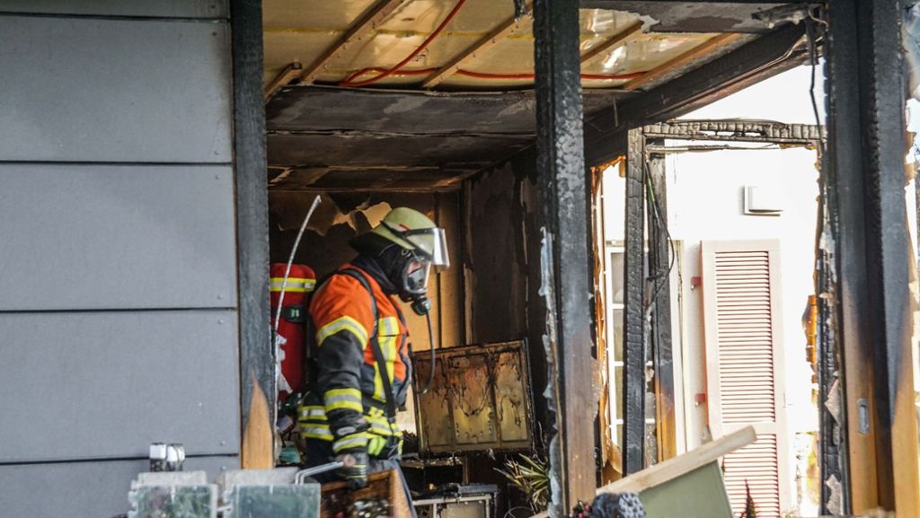 Brand in Herrenberg: Wohnhaus geht in Flammen auf