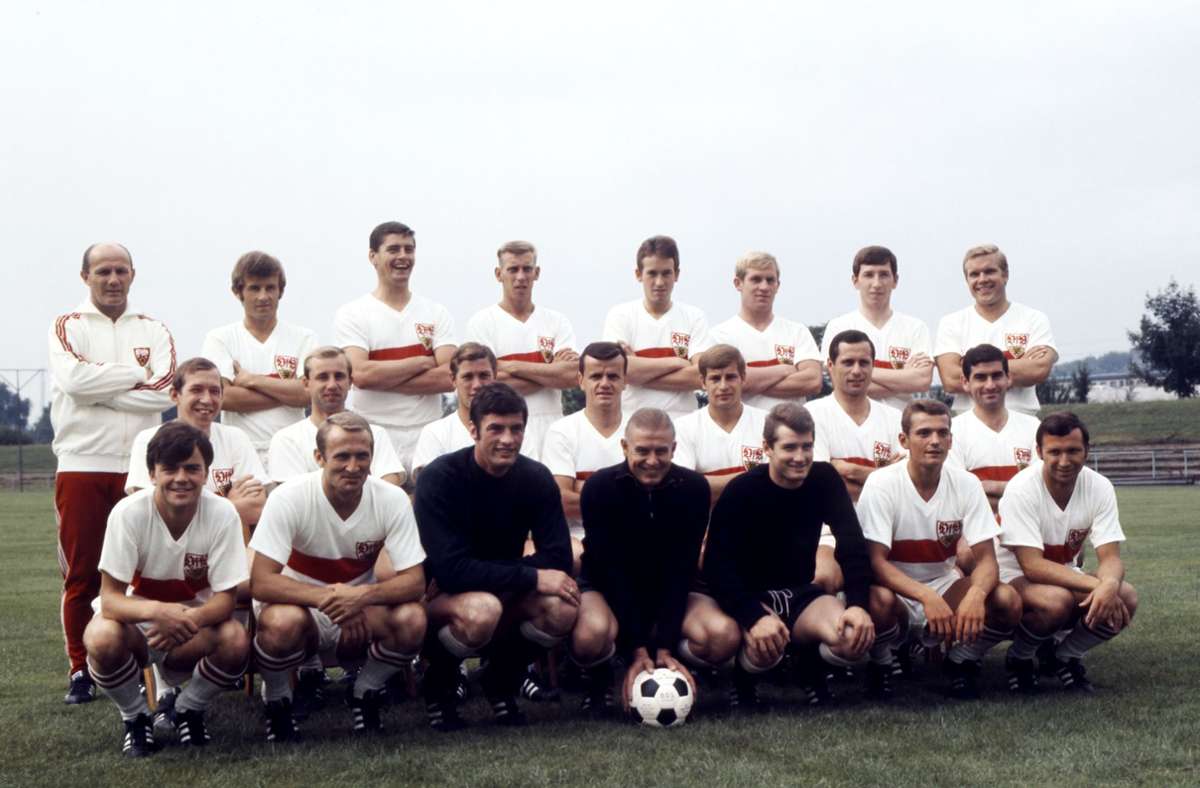 Die Keeper ganz in schwarz vor der Saison 1968/1969.