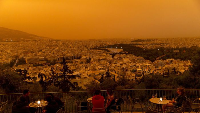 Saharastaub über Griechenland: Kommt der Dunst jetzt wieder nach Deutschland?