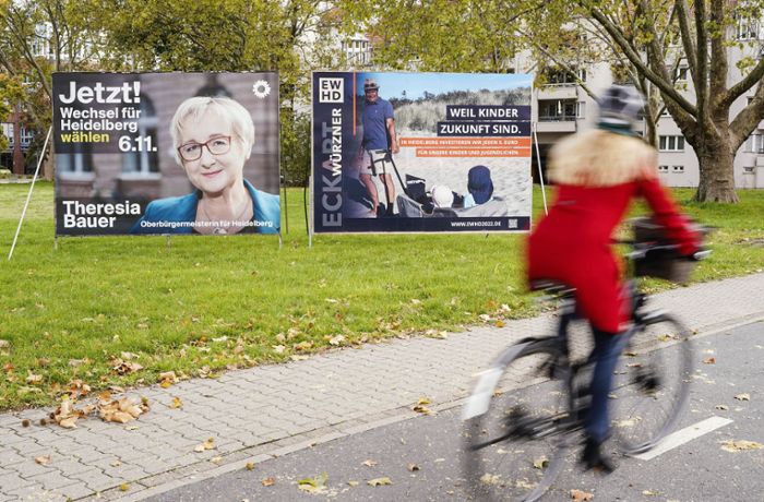 OB-Wahl in Heidelberg: Eckart Würzner liegt klar vorne