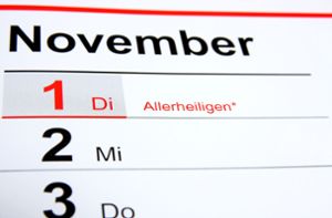 Wo ist der 1. November ein Feiertag?