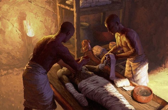 Mumien-Macher im   Alten Ägypten