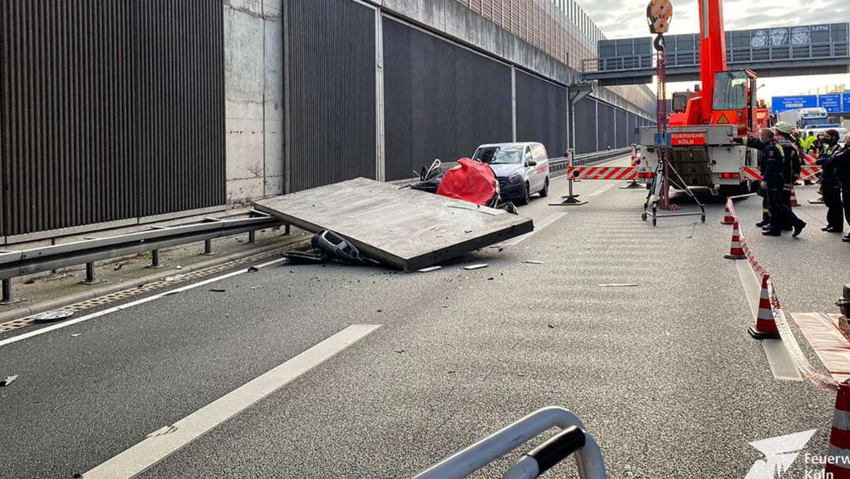 Autofahrerin stirbt auf A3: Betonplatten-Unfall: Fehlkonstruktion laut Behörde „mit Absicht“