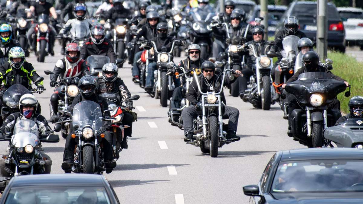 Motorradtreffen in Filderstadt-Plattenhardt: Biker demonstrieren gegen Fahrverbote
