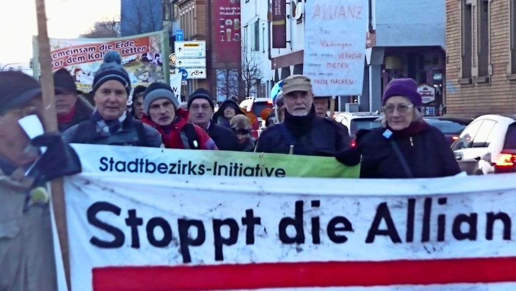 Aktionstag in Stuttgart-Vaihingen: Initiative wehrt sich weiter gegen Allianz-Pläne