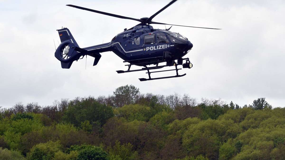 Rund um Waiblingen: Vermisstensuche mit Hubschraubereinsatz