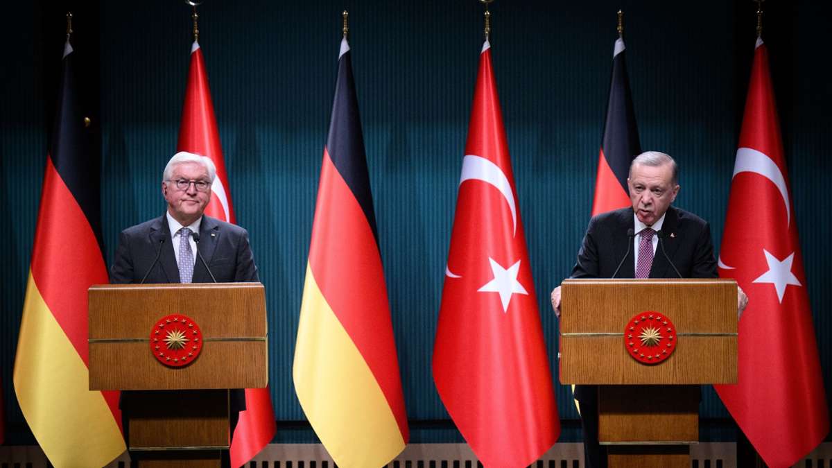 Türkei-Reise: Steinmeier und Erdogan bleiben in Nahost-Frage uneins