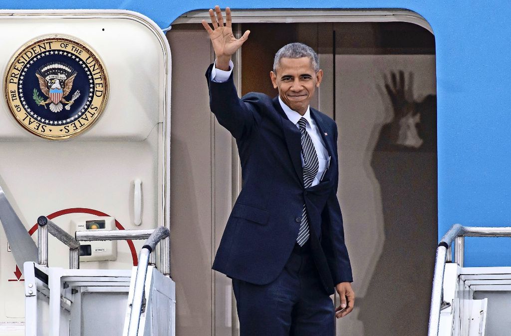 Es war eine schöne Zeit! Obama verabschiedete sich 2016 am Flughafen Berlin-Tegel von Deutschland, denn...