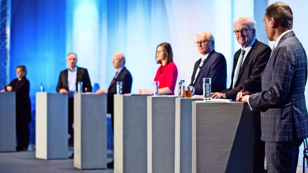 Podiumsdiskussion zur Landtagswahl Baden-Württemberg: So haben sich die Spitzenkandidaten geschlagen
