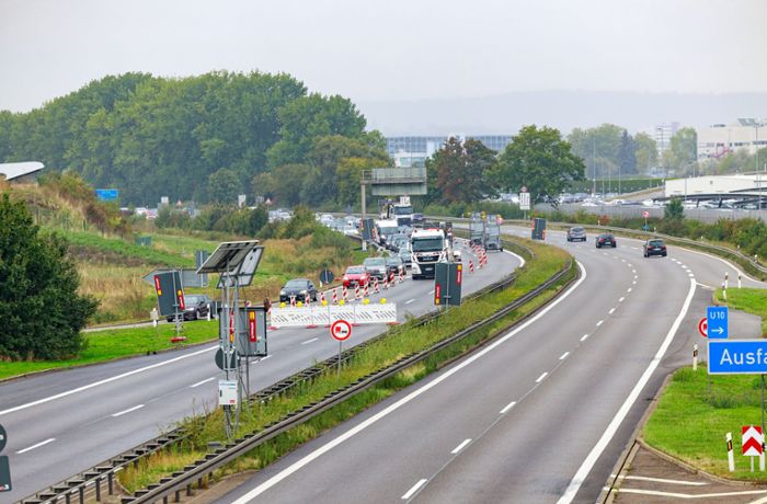 Sperrung legt Autobahnkreuz lahm