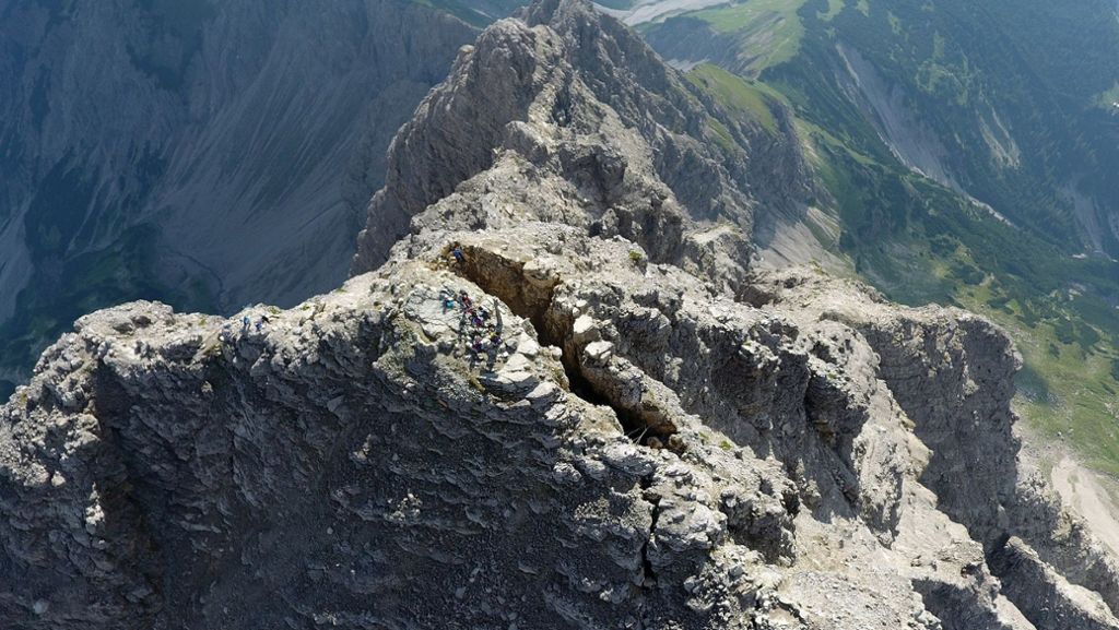 Hochvogel in den Allgäuer Alpen: Im Allgäu droht ein riesiger Felssturz
