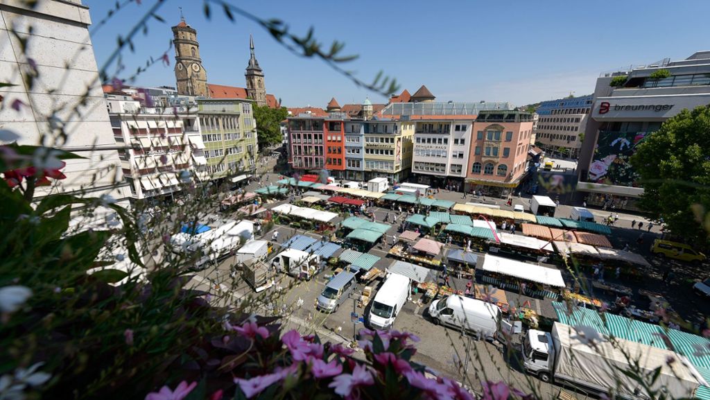 Stadtgestaltung in Stuttgart: Wie sich der Marktplatz und die Umbau-Ideen immer wieder wandelten