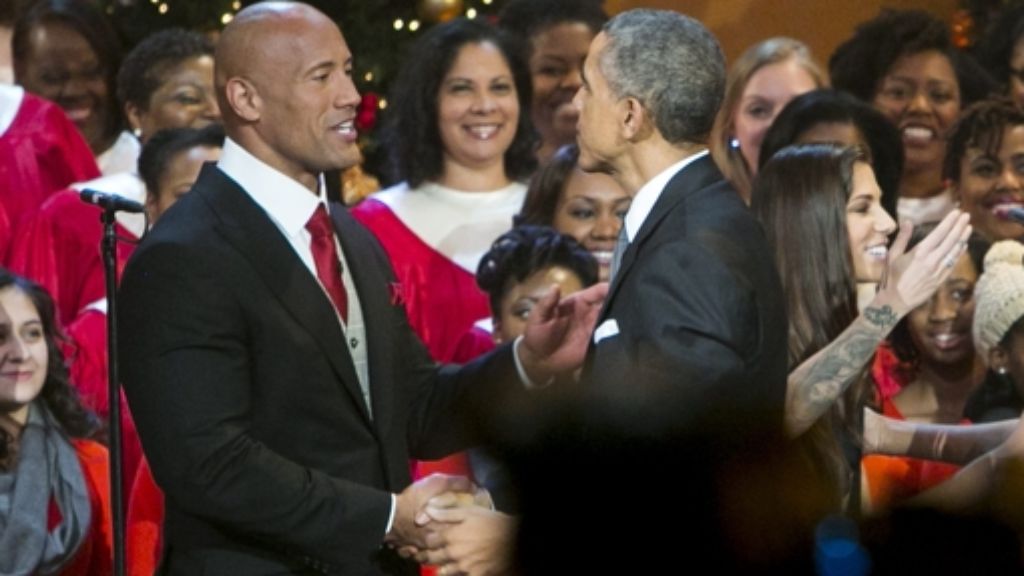 Weihnachtskonzert in Washington: Obama feiert mit The Rock