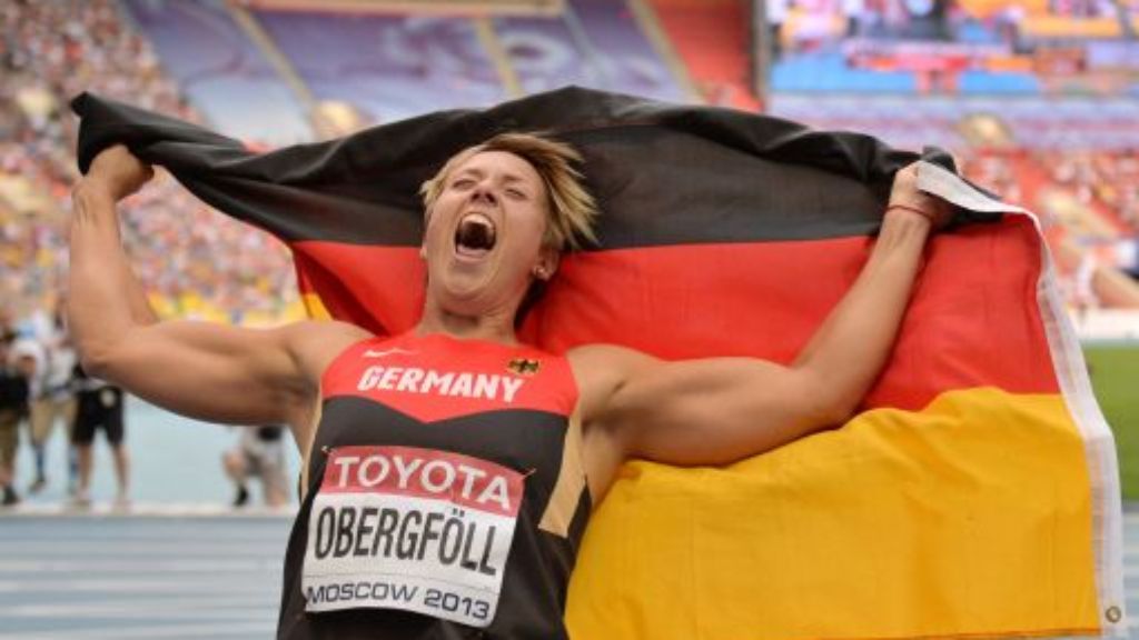Die deutschen WM-Medaillen: Christina Obergföll landet den großen Wurf