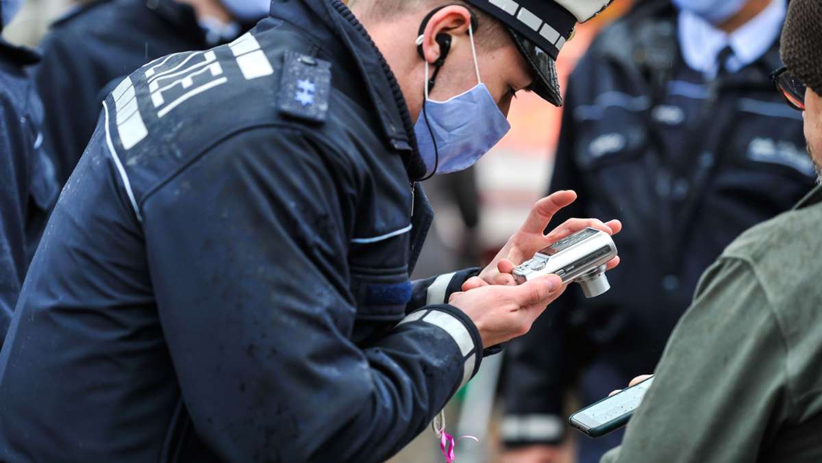 Ausgangsbeschränkung in Ludwigsburg: Polizei kontrolliert mit verstärktem Aufgebot