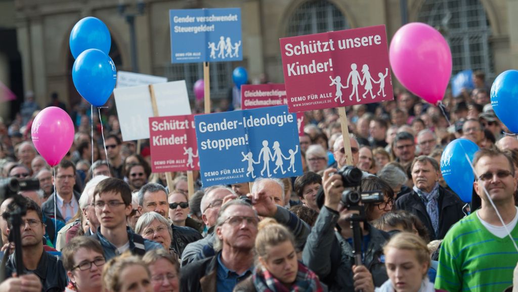 Aktionsbündnis gegen sexuelle Vielfalt: „Demo für alle“ kommt nach Stuttgart zurück